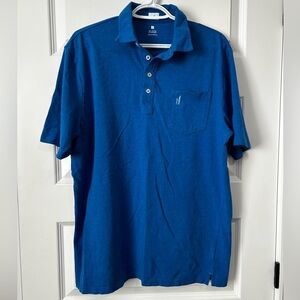 johnnie-O Vibrant Heathered Blue Golf Polo Shirt